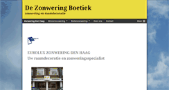 Desktop Screenshot of euroluxzonwering.nl