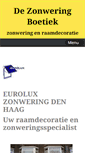 Mobile Screenshot of euroluxzonwering.nl